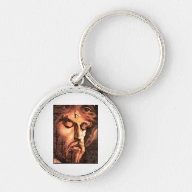 MULTPLE FACES OF JESUS KEY RING (Front)