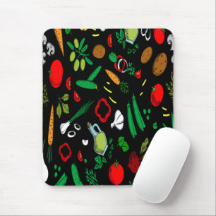 Multycolor Vegetable Pattern   Mouse Mat