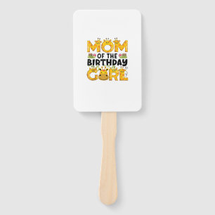Mum 1st Birthday Girl Giraffe Theme Party Zoo Safa Hand Fan