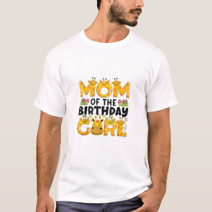 Mum 1st Birthday Girl Giraffe Theme Party Zoo Safa T-Shirt