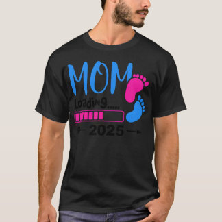 Mum 2025 Loading Ill Be A Mother In 2025 retro T-Shirt