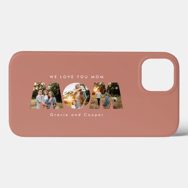 Mum 3 photo modern mothers day birthday gift Case-Mate iPhone case (Back (Horizontal))