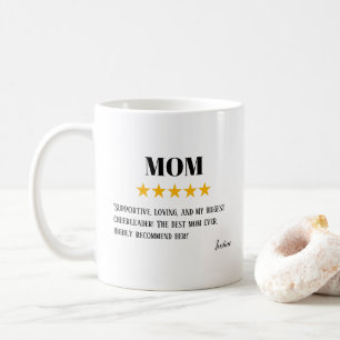 Mum 5 Star Review   Best Mum Ever Gift Coffee Mug