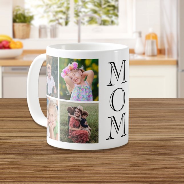 Mum 8 Photo Collage Coffee Mug (Creator Uploaded)