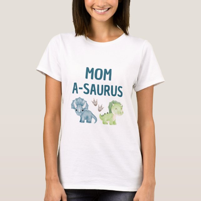 Mum-A-Saurus T-shirt baby's 1st birthday (Front)