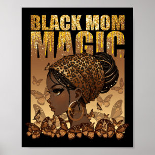 Mum African American Afro Women Mama Mothers Day 2 Poster