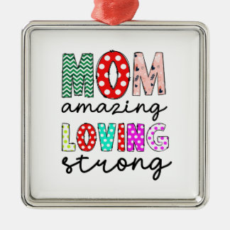 Mum Amazing Loving Strong Metal Tree Decoration