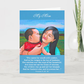 Mum and Babe Mother's Day Greeting Card3 Card