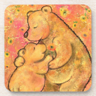 Mum and Baby Bear - Add Your Picture / Text / Name Coaster