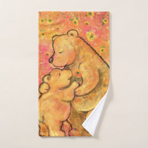 Mum and Baby Bear Bath Towel Set