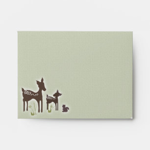 Mum and Baby Deer Envelope