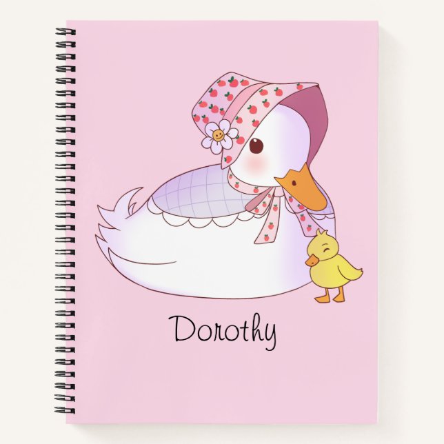 Mum And Baby Duck   Notebook (Front)