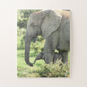 Mum and Baby Elephant Puzzle