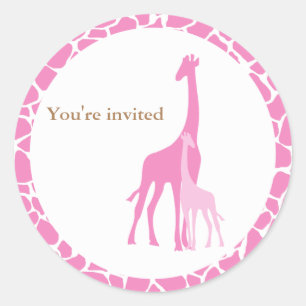 Mum and Baby Giraffe Stickers