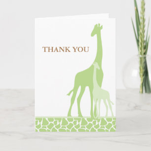 Mum and Baby Giraffe Thank You Cards
