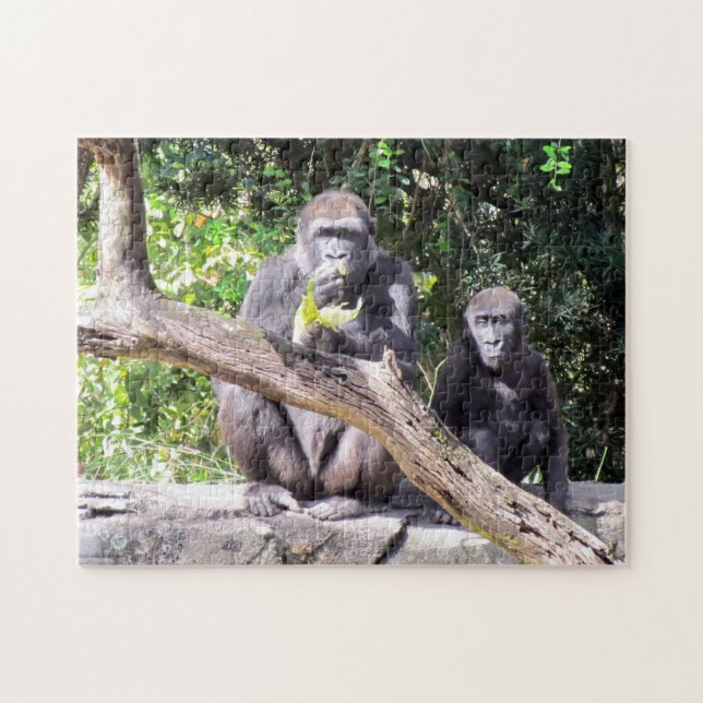 Mum and Baby Gorilla Puzzle (Horizontal)