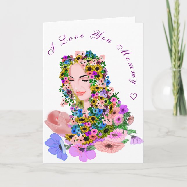 Mum and Baby Love Mother's Day Card (Front)
