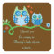 Mum and Baby Owl Baby Shower Favour Sticker