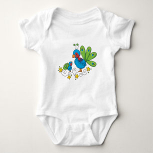 Mum and Baby Peacock Bodysuit