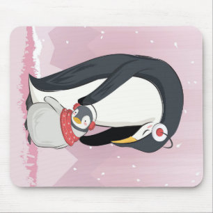 Mum And Baby Penguin Gifts For Baby Mouse Mat