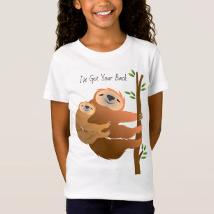 Mum and Baby Sloth "I've Got Your Back" T-Shirt