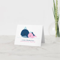 Mum and Baby Whale Baby Shower {pink}