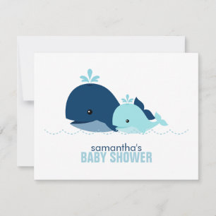 Mum and Baby Whale Mum Advice Cards {blue}