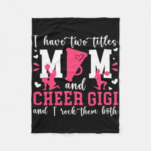 Mum And Cheer Gigi Of A Cheerleader Gigi Cheerlead Fleece Blanket