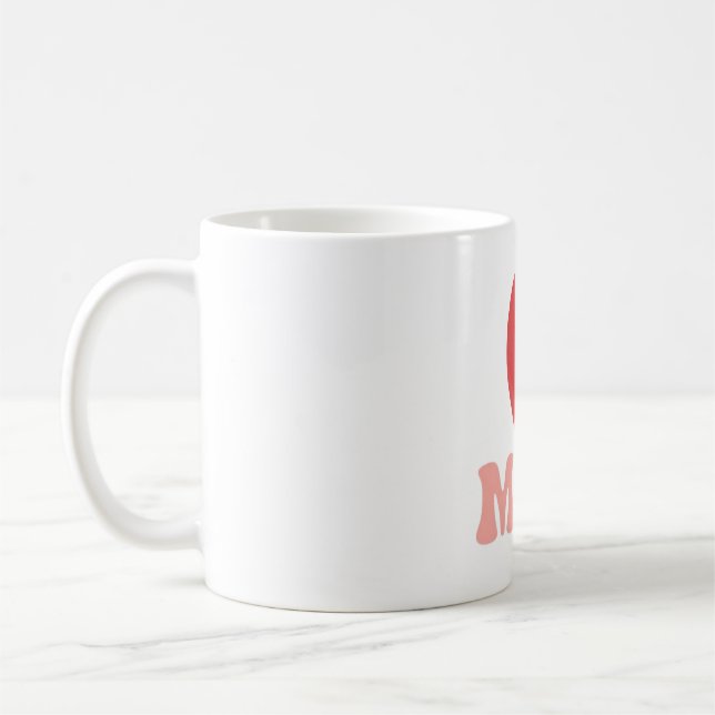 Mum and Child Heart Silhouette Mug – Mother's Day  (Left)