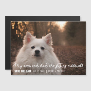 Mum And Dad Are Getting Married Pet Save The Date Magnetic Invitation