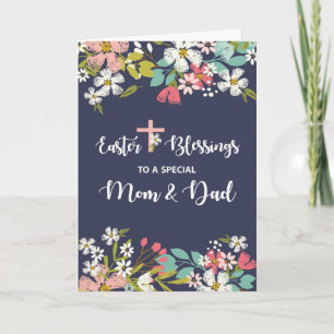 Mum and Dad Easter Blessings of Risen Christ Card