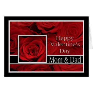 Mum and Dad  Happy Valentine's Day Roses