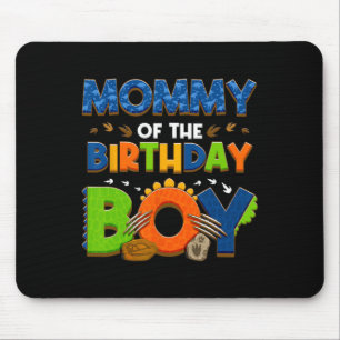 Mum And Dad Mummy Birthday Boy Dinosaur Family Par Mouse Mat