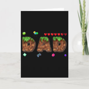 Mum And Dad Of The Birthday Boy Pixel Game Matchin Card