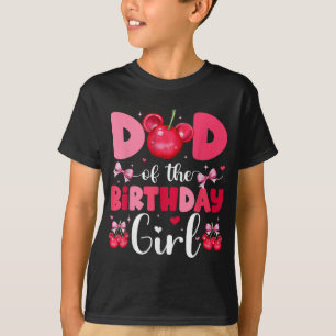 Mum And Dad Of The Birthday Girl Cherry Bow Family T-Shirt