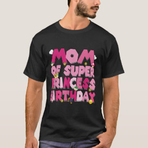 Mum And Dad Princess Birthday Girl Family Party De T-Shirt