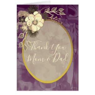 Mum and Dad Wedding Thank You Card