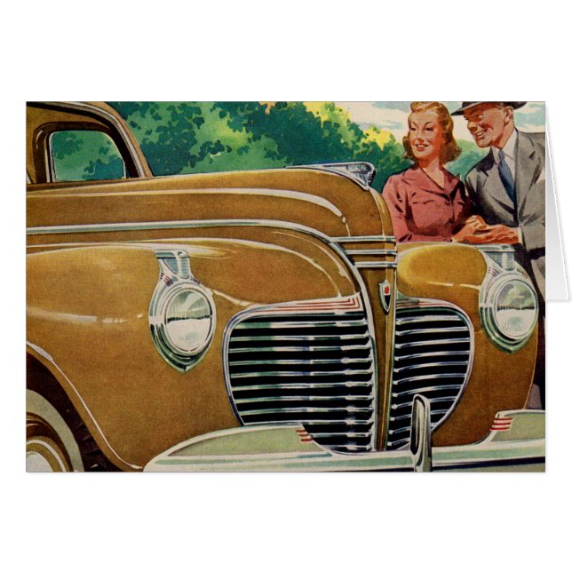 Mum and Dad's MAMMOTH golden 1941 Plymouth (Front Horizontal)