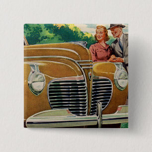 Mum and Dad's MAMMOTH golden 1941 Plymouth 15 Cm Square Badge