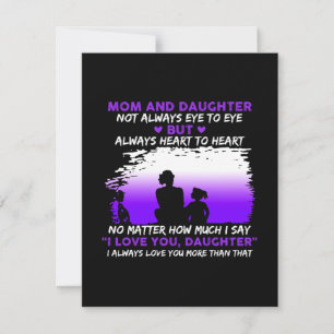 Mum And Daughter But I Love You, Daughter Thank You Card