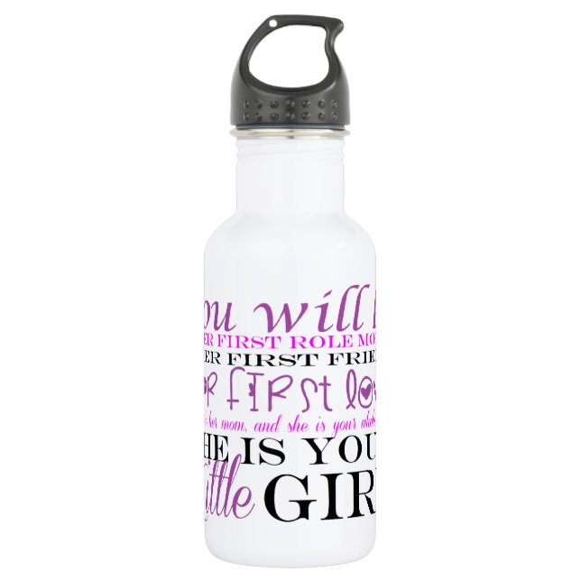 Mum and Daughter: Love 532 Ml Water Bottle (Front)