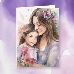 Mum and Daughter   Mother's Day Card