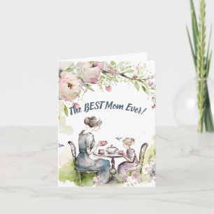 Mum and Daughter Tea Party Note Card