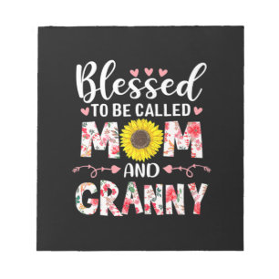Mum And Granny Floral Birthday Notepad