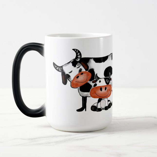 Mum and Kid Happy drinking Magic Mug (Left)