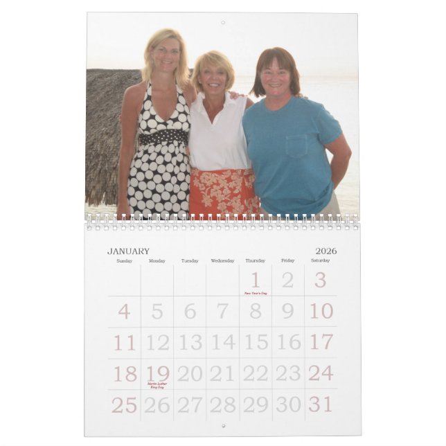 mum and linda calendar (Jan 2026)