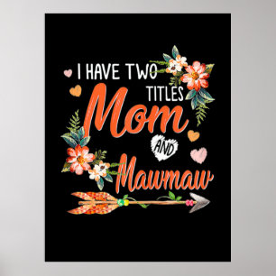 Mum And Mawmaw Birthday Poster