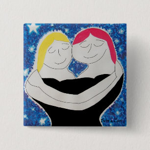 Mum and Me-Button 15 Cm Square Badge
