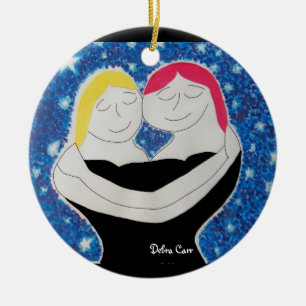 Mum and Me-circle ornament
