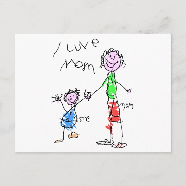 Mum and Me I Love Mum Postcard (Front)